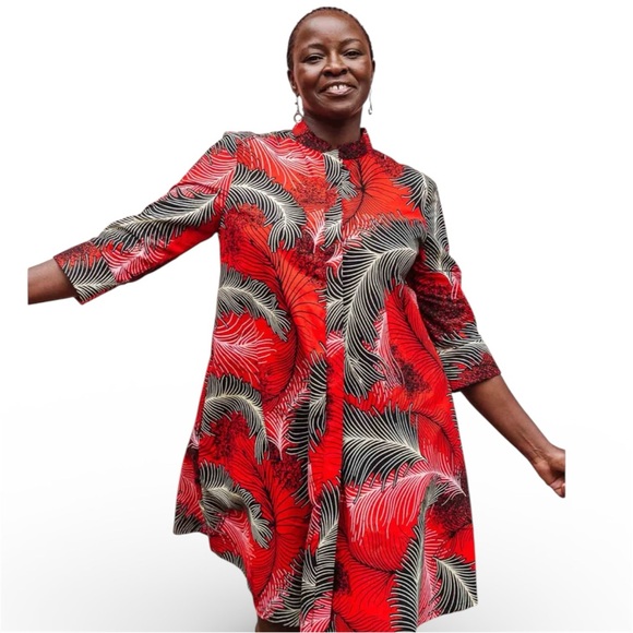 ZuriNom de Plume African Wax Printed Dress Made in Kenya